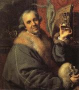 Johann Zoffany Self-Portrait with Hourglass Spain oil painting artist